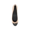 ballet flats with contrasting toe