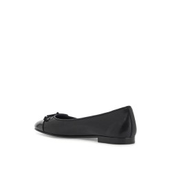 'ballet flats with patent pointed toe