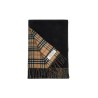 reversible cashmere check scarf