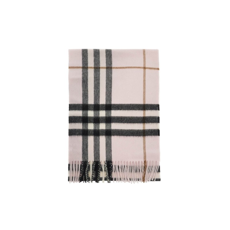 check cashmere scarf