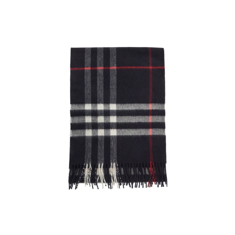 check cashmere scarf