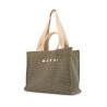 large raffia effect tote bag