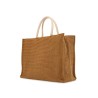 large raffia effect tote bag