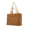 large raffia effect tote bag