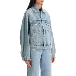 denim dalton balloon jacket with