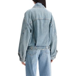 denim dalton balloon jacket with