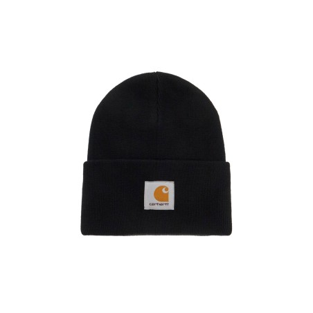 beanie hat with logo patch