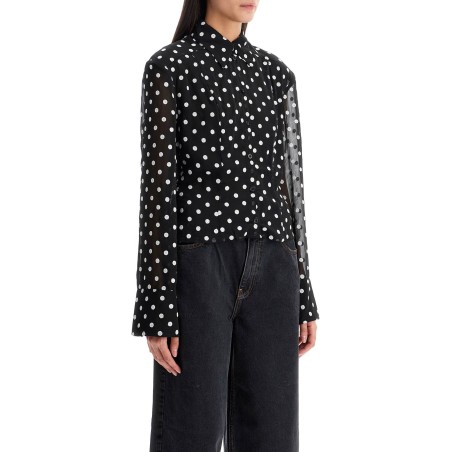 chiffon blouse with sequins