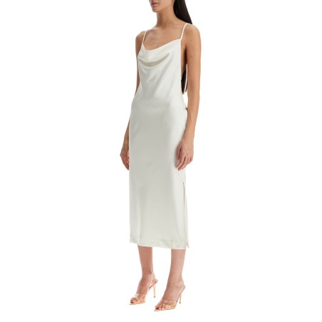 satin slip dress for elegant