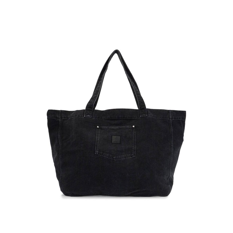 denim rivet tote bag