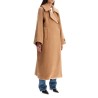 long recycled wool coat