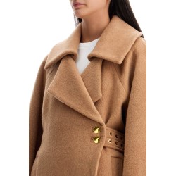 long recycled wool coat