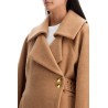 long recycled wool coat