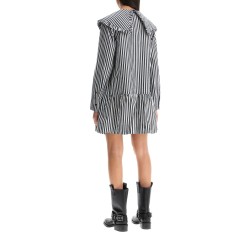 big collar mini shirt dress