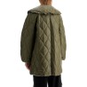 lightweight down jacket with oversized collar