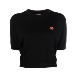 Crest logo shortsleeves jumper