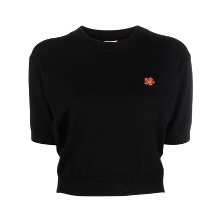 Crest logo shortsleeves jumper