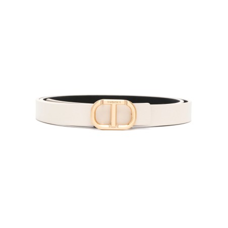 Oval t buckle leather