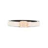 Oval t buckle leather