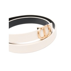 Oval t buckle leather