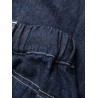 Rinse denim wide sailor jeans