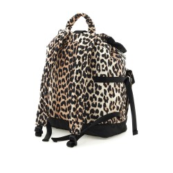 animal print nylon backpack