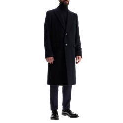 single-breasted cashmere coat