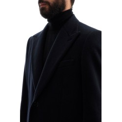 single-breasted cashmere coat