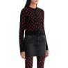 moon jacquard cropped cardigan