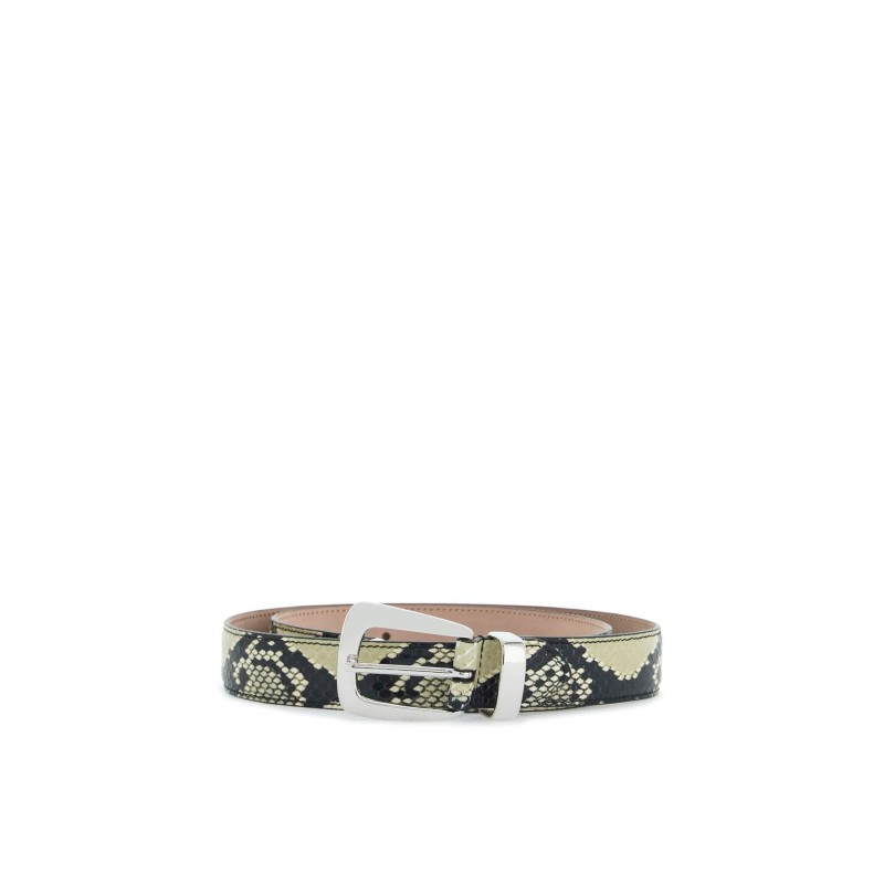 python-printed benny belt