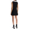 sleeveless mini wool dress