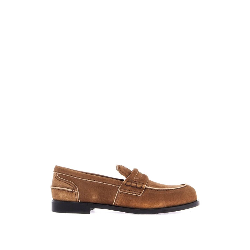 delavé suede leather penny loafers