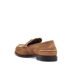 delavé suede leather penny loafers