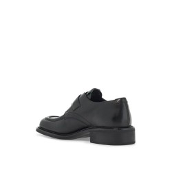 smooth leather monk strap shoes in 9