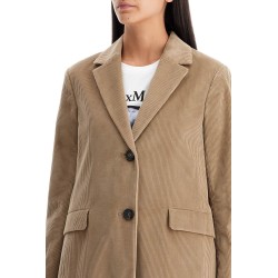 single-breasted corduroy jacket with