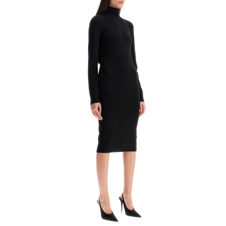 midi wool and cashmere dress