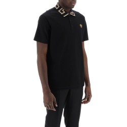 taylor fit polo shirt with greca collar