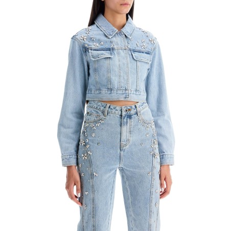 cropped denim jacket for women