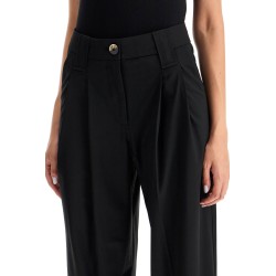 double pleat fluid trousers