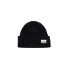 'beanie hat with logo label