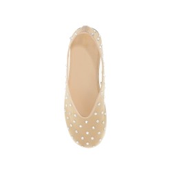 marcy mesh ballet flats with swarovski crystals