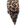 animal print fabric boots