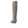 animal print fabric boots