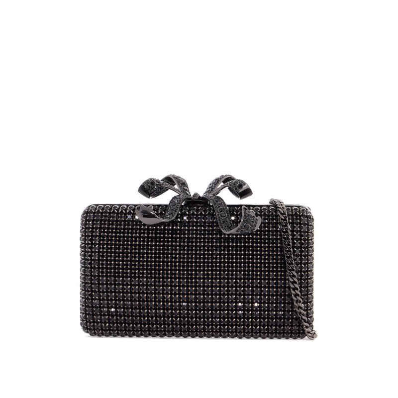 crystal box clutch pur