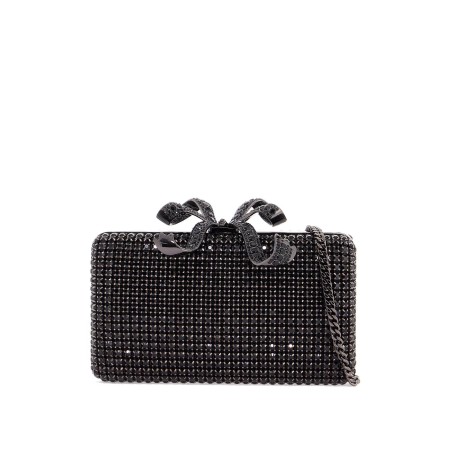 crystal box clutch pur