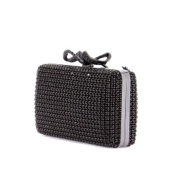 crystal box clutch pur