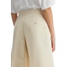 cropped cotton pants in pure cotton