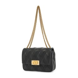 quilted shoulder bag with