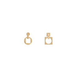 earrings 'the square round d