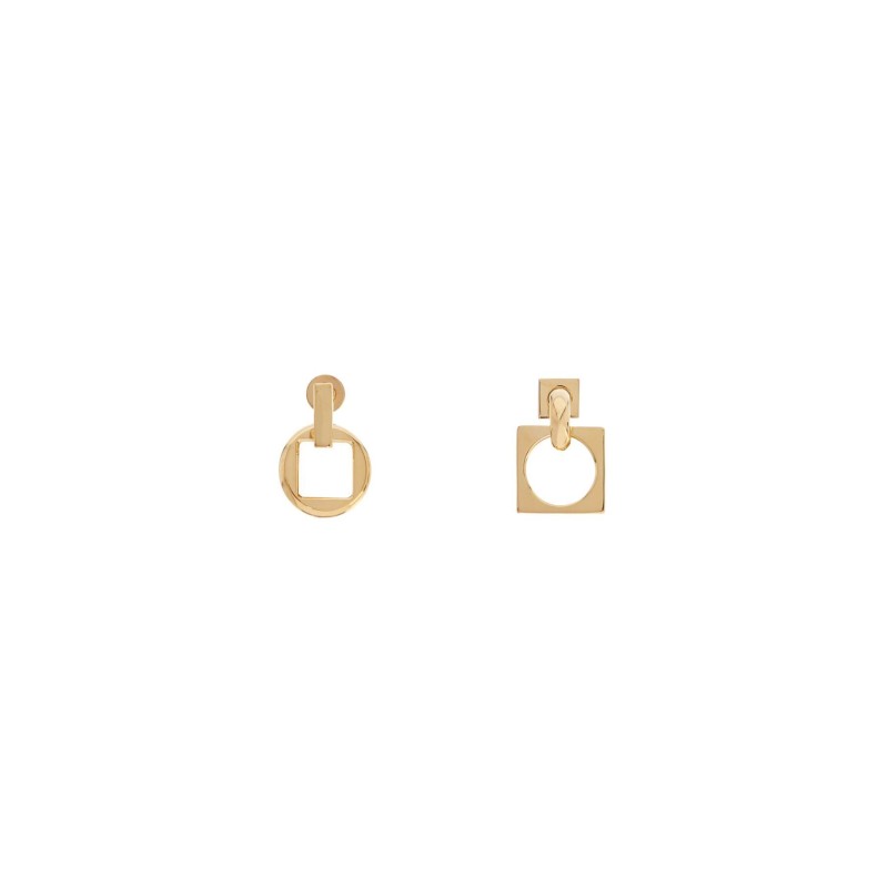 earrings 'the square round d